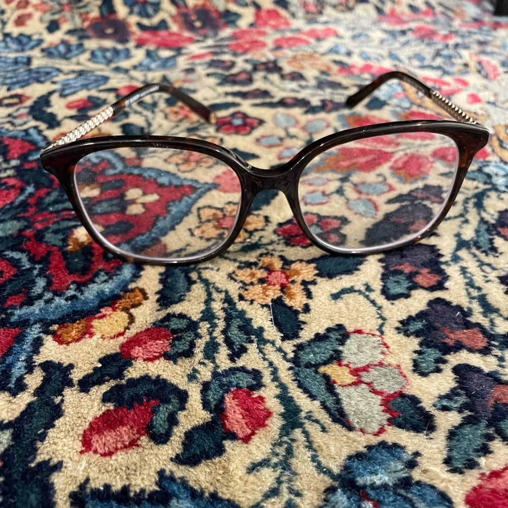 Balmain Tortoise Glasses with Braided Gold Detail
